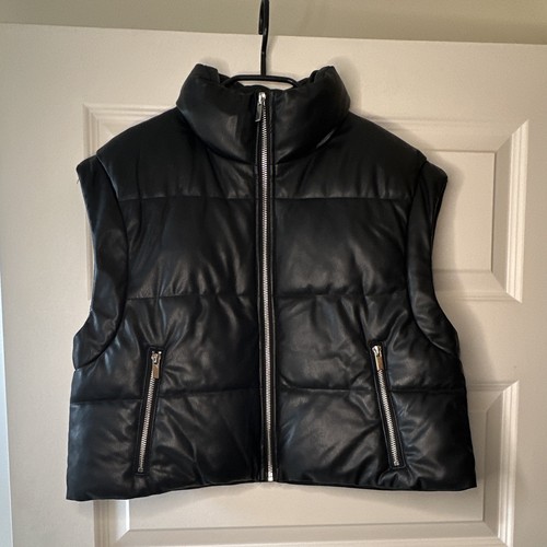 Zara black faux - zara,