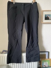 Rohan Striders Women's Trousers Size UK 18 Regular Multiflex Black