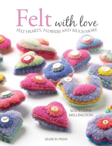 Felt with love hearts - with,
