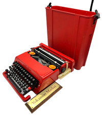 Olivetti Valentine Red Typewriter Vintage From Japan Excellent F/S in stock