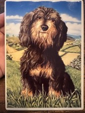 Vintage Villeroy Boch Dachshund Dog Vilbo Card with Box