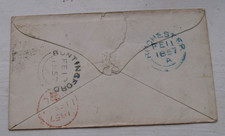 1857 TO BUNTINGFORD 1D RED POSTMARKS ROCHESTER BUNTINGFORD LONDON