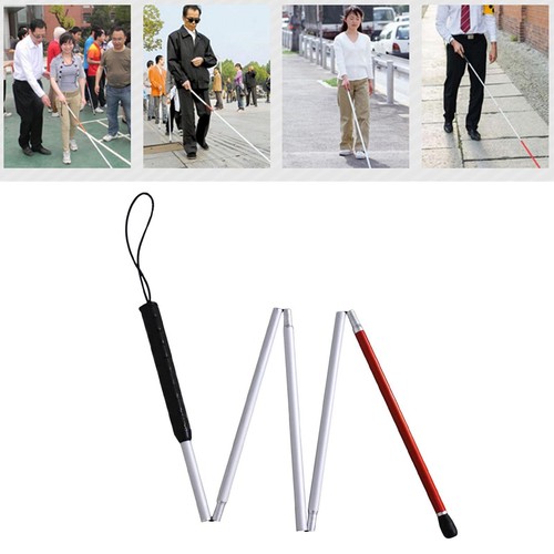 Folding blind cane walker - folding,