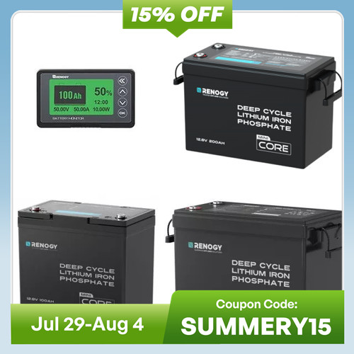 Renogy 100 200 300ah 12v - 100/200/300ah,