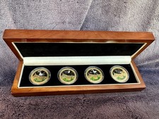 Birdlife of St Helena Full Boxed 2013 Set of 4 Mint Condition 25 Pence Coins