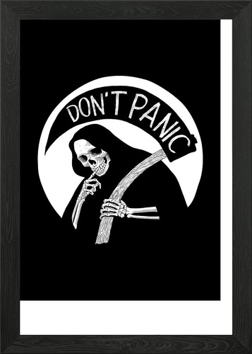 Dont panic framed - dont, art