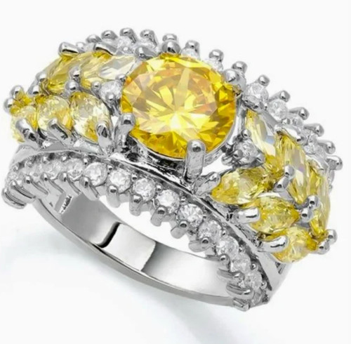 Diamonique 50ctw citrine - 5.50ctw,