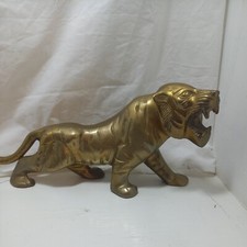 vintage Brass animal Tiger