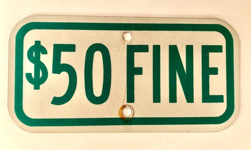 Vintage dollar fine - 50,