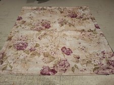 SUPERB QUALITY SET OF 2 SUPERB LINEN STYLE VINTAGE FLORAL DESIGN BEIGE AND BLUSH