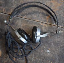 Antique 1920s Brandes Superior BBC Cats Whisker Radio Headphones Wired