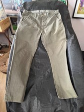 Red herring Green Cargo Trousers  Reg Cotton Pockets waist 38r leg 31in