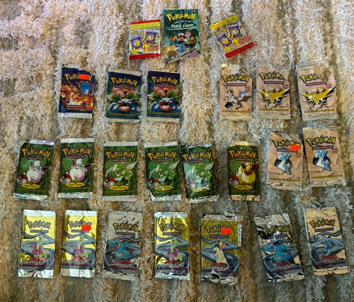 Vtg pokémon empty booster - pokémon,