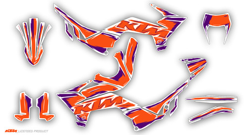Graphics kit ktm 125 - ktm, 390