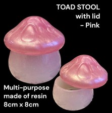 Toad Stool Made Of Resin With