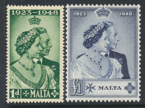 Malta 1949 sg249 50 mint - sg249-50,