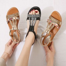 Ladies Sandals Wide Fit Low