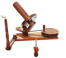 Wood Yarn Winder Crafted Knitting Crocheting Swift Natural Ball Winding Operated