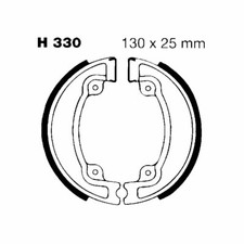 PAIR OF BRAKE JAWS EBC H330 FOR HONDA 125 CG 1985-2003