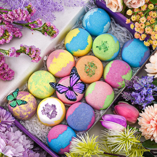 Piece organic bath bomb - 14-piece,