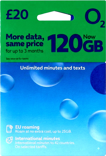 Sim card 120gb for 20 - o2,