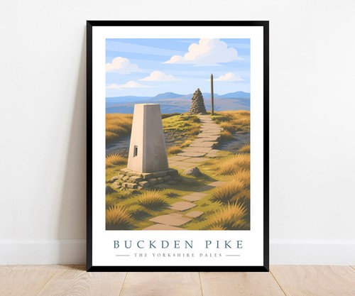 Buckden pike stone - stone, marker