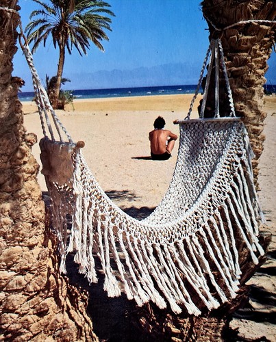1980s macrame hammock - 1980s,