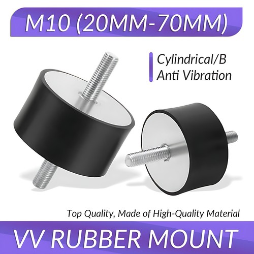 M10 male rubber mount - male,