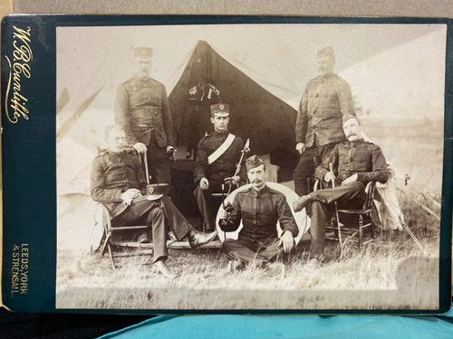 Military cabinet card - military,
