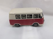 Vintage Novelty Ceramic VW Red Campervan Pepper Shaker (S6)