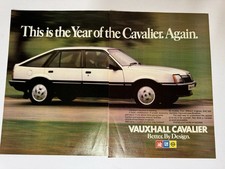 Original 1983 Mk2 Vauxhall Cavalier Hatch  Magazine Advert Poster Garage Retro