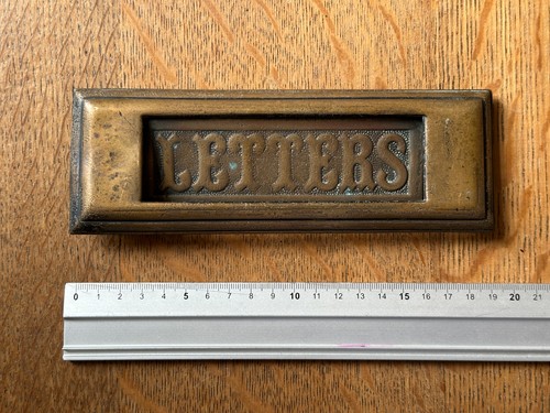 Antique victorian brass letter - antique,