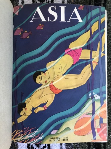 Asia magazine 1928 art deco - magazine,