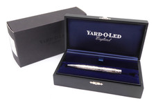 SMART YARD O LED SOLID SILVER POCKET VICEROY VICTORIAN BALLPOINT PEN