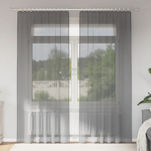 Voile curtains with - voile,