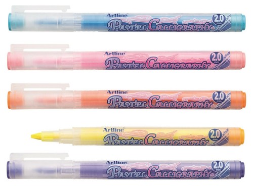 Artline pastel calligraphy pen - pastel,