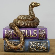 Snake spell books ornament - on,
