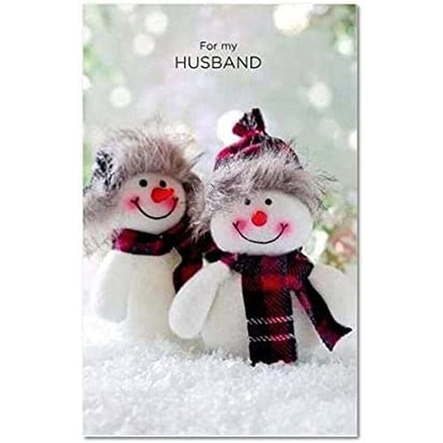 Snowmen wearing tartan scarves - snowmen,