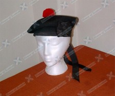 SCOTTISH BALMORAL CAP | BLACK