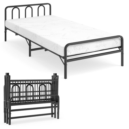 Costway foldable bed frame - foldable,