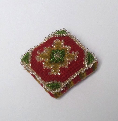 Beadwork embroidered woolwork - beadwork,