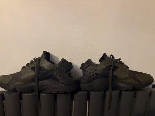 Nike air huarache green black - nike, green/black