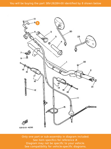Yamaha cap wire 38v - yamaha, 38v-2628h-00