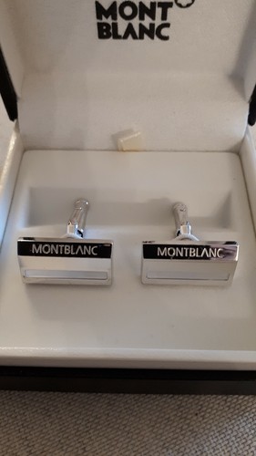 Mont blanc silver cufflinks - blanc,