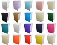 A6 Coloured Greeting Card Blanks & Envelopes - Choose Colour & Quantity