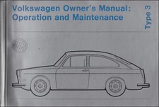 1972 VW Type 3 Owners Manual