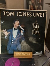 TOM JONES-LIVE AT THE TALK OF THE TOWN 1967 DECCA MONO VINYL RECORD ALBUM 