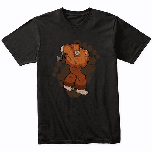 Bigfoot axe throwing shirt - shirt,