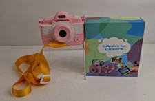 Childrens Fun Pink Digital Camera With Silicone Kitty Case Neck Strap G13