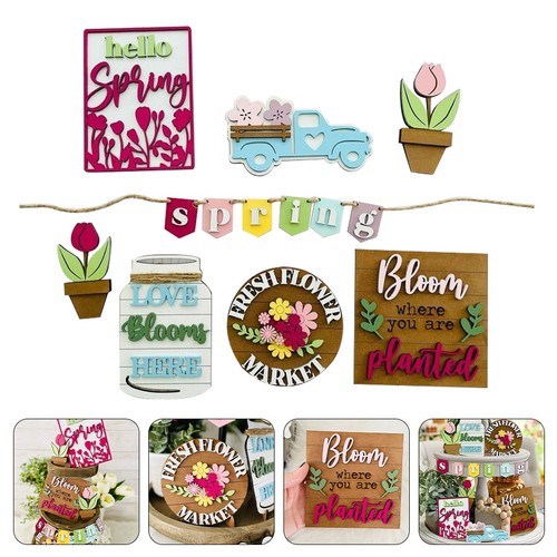 Kitchen sign tiered tray - sign,
